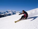 Snowboarden im Skigebiet Reinswald im Sarntal Snowboarden im Skigebiet Reinswald im Sarntal